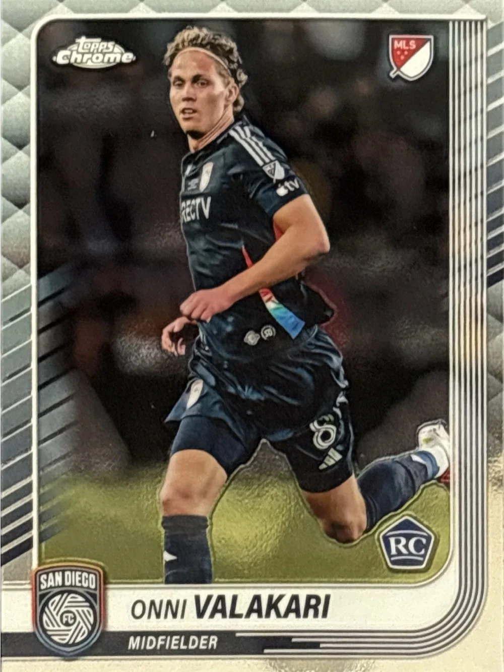 Topps Chrome Onni Valakari Rookie Soccer Card